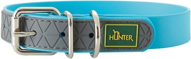 Нашийник для собак HUNTER CONVENIENCE COMFORT, тюркіс, 55 M-L: неопренове покриття, водостійкий, зручний для спорту та відпочинку