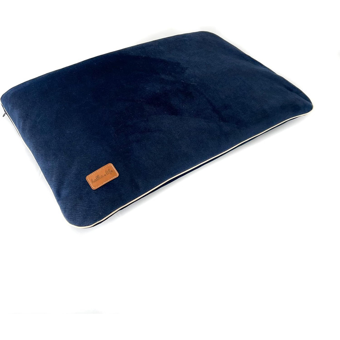 Водонепроникна подушка для собак та котів. Зручне ліжко з матеріалу, безпечне для тварин. Розмір 80x50 см, колір морський.