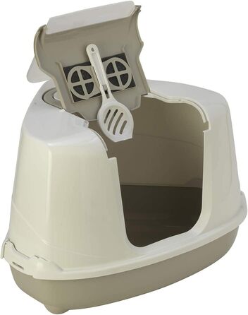 Кутовий туалет для котів з кришкою Petface, 1 шт