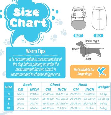 Теплий пуловер для собак маленьких порід (білий + червоний, 2 шт., M)