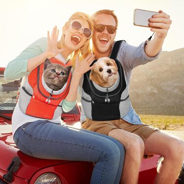 Рюкзак для собак та котів ALLSOPETS, XL, чорний – переноска для тварин для подорожей, вело- та мототуризму