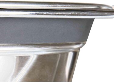 Набір мисок TRIXIE з захистом від перекидання, нержавіюча сталь, 2 шт по 1,5 л, сірий (сріблястий)