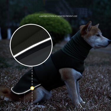 Заспокійлива накидка для собак Yanucy 2-в-1: накидка від тривоги та капюшон для захисту вух. Зменшує страх під час феєрверків та грози. (Зелений, Синій, L)