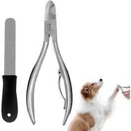 Ножиці для обрізання кігтів собак: ергономічні, з неслизьким покриттям, прецизійні, міцні | Для цуценят та великих/середніх порід | Для домашнього використання та в подорожах