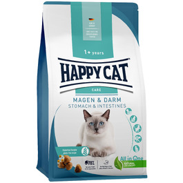 Сухий корм для котів Happy Cat Care Magen & Darm з качкою для чутливого травлення, 1.3 кг (4 упаковки по 325 г)