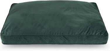 Ексклюзивне ліжко для собак XL | М'який лежак з Memory Foam | Килимок для великих собак | Легко миється | Імітація замші | Великий розмір | Колір: (M: 50 x 65 см, Зелений (Вельвет))