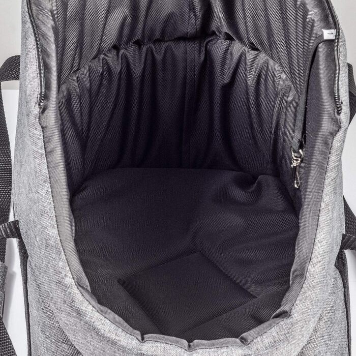 Сумочка для собак BOUTIQUE ZOO, переноска для цуценят - сіра, S (до 5 кг), L 34 x 22 x 26 см