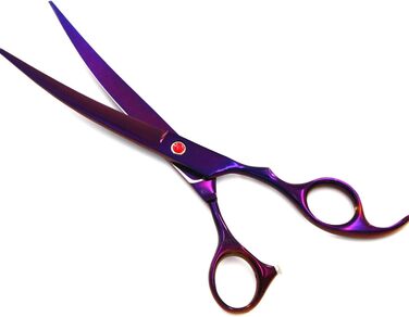 Набір професійних ножиць для грумінгу собак 6CR Edelstahl, набір для догляду за тваринами, ножиці для собак та котів (фіолетовий)