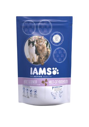 Сухий корм для котів IAMS Multi-Cat для домівок з кількома котами, 15 кг