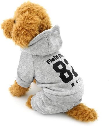 Зимовий комбінезон для собак Ranphy, флісова підкладка, теплий костюм, сірий колір, XL