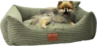 Крісло-лежанка для собак Leo4dog Olive, 100x80 см - зручне та миюче ліжко для маленьких, середніх та великих собак