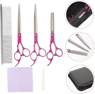 Набір інструментів для грумінгу собак: ножиці для догляду за шерстю, нержавіюча сталь Rosy