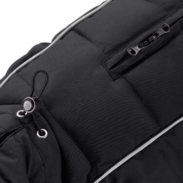 Накидка для такси HUNTER Paxson, чорний, водовідштовхуючий, з підкладкою, для маленьких собак з довгим тілом