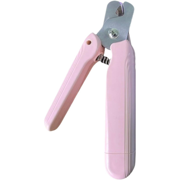 Ножиці для стрижки кігтів собак та котів з LED-підсвіткою, захисним насадком та ергономічним дизайном. Підходять для собак та котів будь-якої породи. Колір: світло-зелений (рожевий)