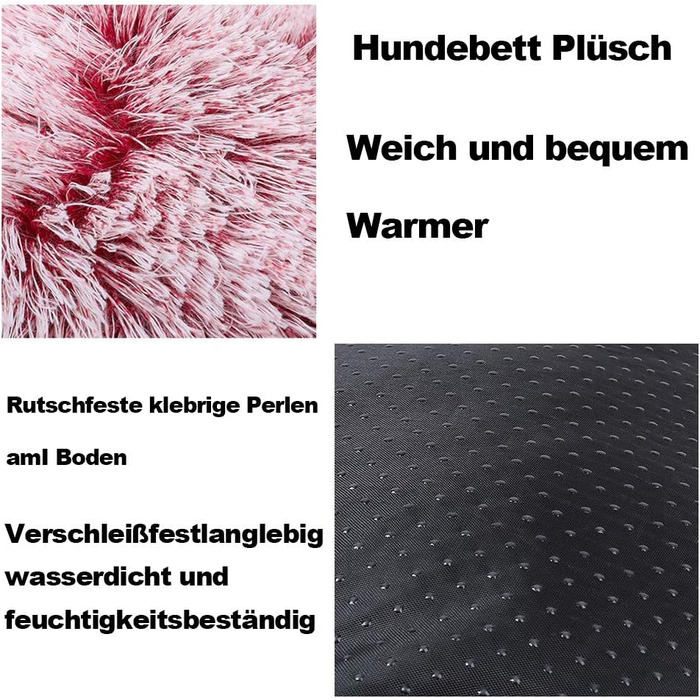 М'яке ліжко для собак WSGJHB, зручне ліжко для домашніх тварин, софа, кругле плюшеве ліжко-подушка для собак та котів у формі пончика, середнього та великого розміру, м'яке, дихаюче, 110 см, світло-коричневий колір