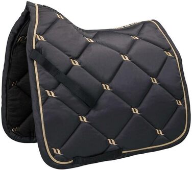 Schabracke Back on Track Night Collection Dressur Graphite grau Full - підкова для коней