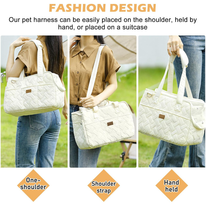 Транспортна сумка для собак та котів до 5 кг – переноска для маленьких тварин, складна, дихаюча, з ременем безпеки, ідеальна для прогулянок, подорожей та авто (35x25x15,5 см)