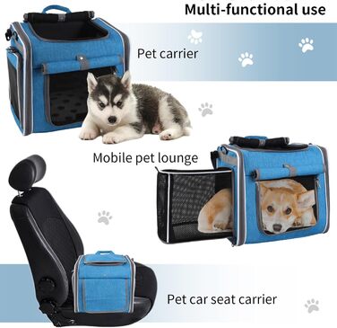 Корзина для собак на велосипед Dtaigou - переноска-рюкзак з вентиляцією для прогулянок, подорожей та кемпінгу