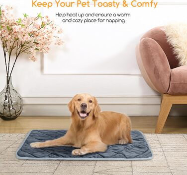 Самогріюча ковдра для котів та собак Nobleza, L 70x48 см, тепла, миюча, антиковзаюча