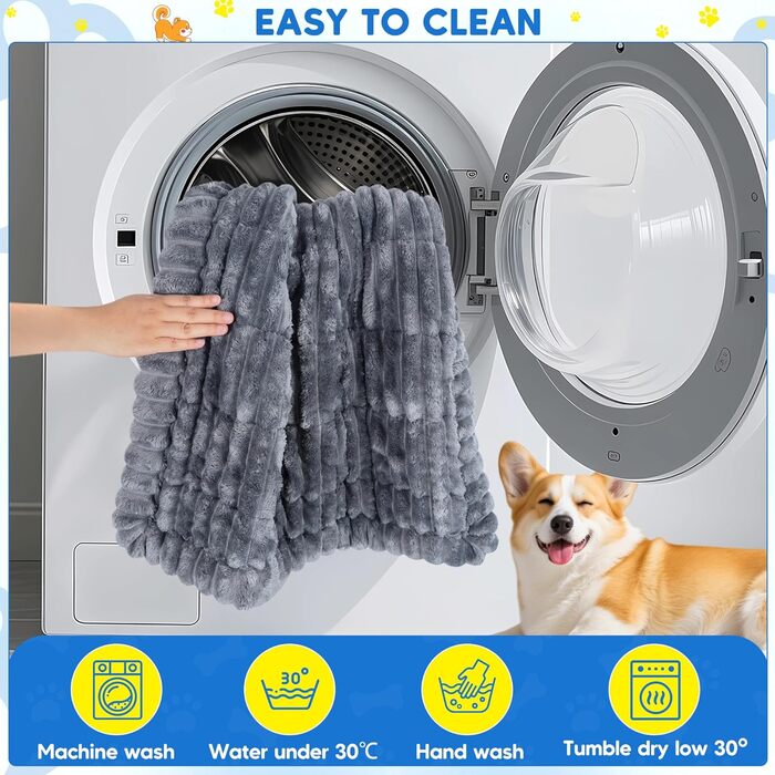 Килимок для собак у машину Loiion, антиковзаюча підстилка на заднє сидіння, м'яка автодеки для собак, 127×62,5x2,5 см, темно-сірий