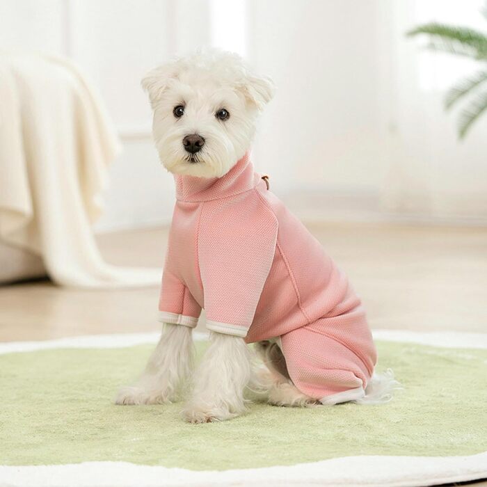 Тепла флісова куртка для собак, флісовий костюм на 4 лапи, захист від вітру, з отвором для повідка, зручний ролkragen, для маленьких, середніх та великих собак, сірий, розмір M