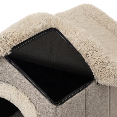 М'який будинок для собак з подушкою, середній розмір R3 (46x52 см)