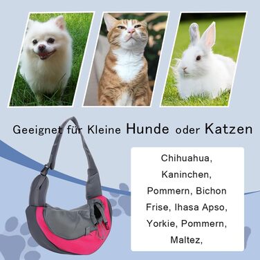 Травельник для собак XGOPTS: переноска-рюкзак для маленьких собак та котів до 5 кг (рожева)