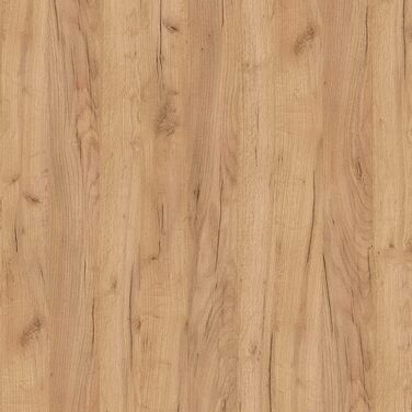 Вузька шафа для ванної Planetmöbel LUX 30x75x32 см, золота дуб/антрацит, бокова шафа для ванної кімнати