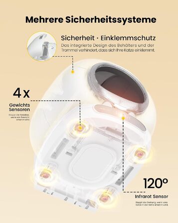Самоочисний електричний лоток для котів LELO PAWS XXL (74Л) з керуванням через додаток, дезодорацією та шторкою, сріблястий