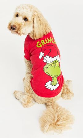 Пуловер для собак з новорічним мотивом, розмір S, The Grinch