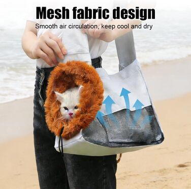 Сумка-переноска для котів та кошенят, весела переноска з шнурком, дихаюча сумка через плече для маленьких собак та котів