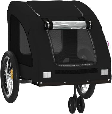 Фasба: Причіп для собак та інших домашніх тварин на велосипед, чорний, 137 x 68 x 72 см