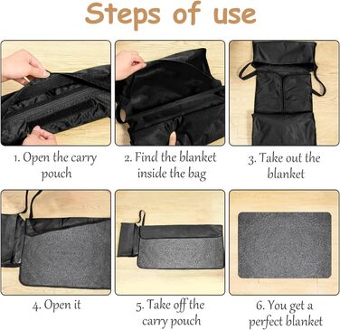 Водонепроникний килимок для собак та котів 100x70 см (Чорний) - М'який, зносостійкий, для подорожей, миється