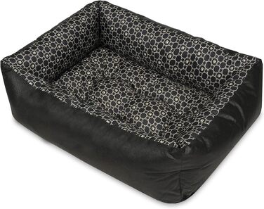 Лежак для собак SuperKissen24 Louis Black XL – м'яке, велике, пране, для малих, середніх і великих порід