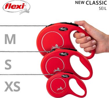Flexi Classic L рулетка для собак до 50 кг (червона, M: 8м (<20кг))