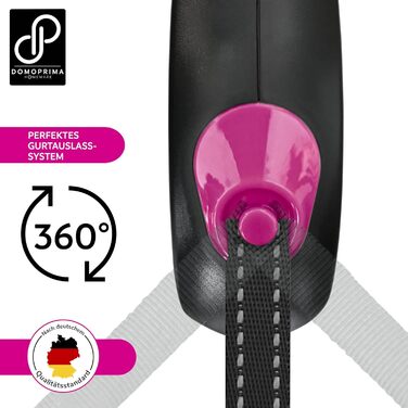 Нашийник для собак DOMOPRIMA: міцний, безпечний, 3 розміри (S, M), 4 кольори (сірий, блакитний, зелений, рожевий)