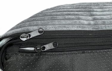 Ортопедичне ліжко для собак Elropet з м'якого корду, кошик для собак, XS/S/M/L/XL, сірий мишачий (120x90x25 см)