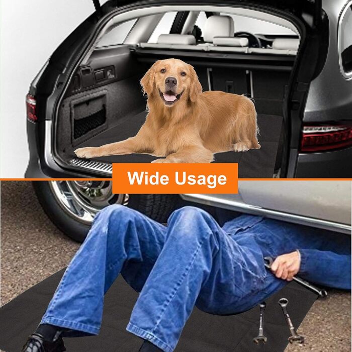 Захист вантажного простору CICMOD для собак: антиковзаюча підстилка в багажник авто (чорний)