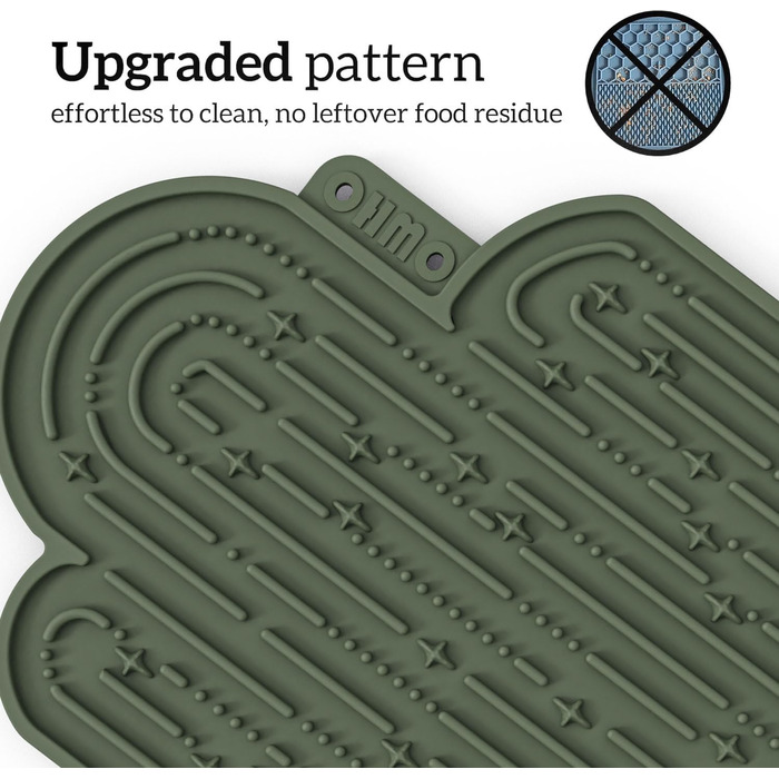 Лежак-іграшка для собак OHMO Schleckmatte, 2 шт. - милий дизайн кактуса, для заспокоєння та повільного годування, силікон, коралловий & вишневий (18x25.5 см)