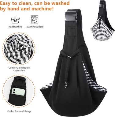 Сумка-кенгуру для собак Coolzon, переноска для тварин, дихаюча, для маленьких собак та котів, до 7 кг (зелена/чорна)