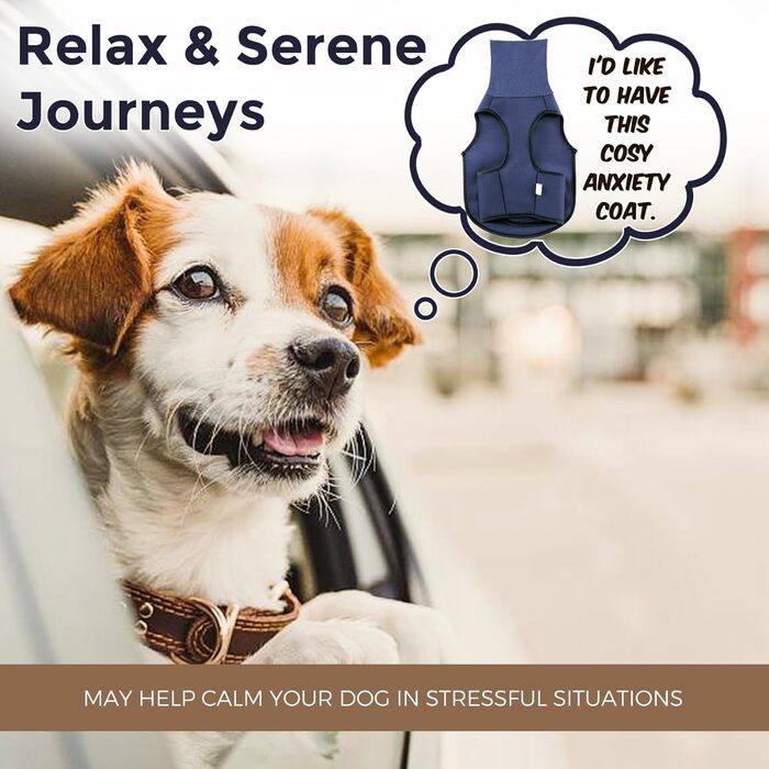 Заспокійливий жилет для собак та котів з навушниками, що приглушують звук, з світловідбиваючими смугами, зелений армійський (XL, блакитний океан)