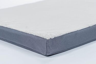 Ортопедичне собаче ліжко TrendPet Viscado сірого кольору, 100 см