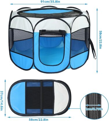 Клітка-переноска для кота Floving, складана, для дому та вулиці, 8 кольорів, водовідштовхувальна