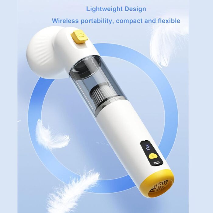 Набір для догляду за шерстю собак Tnfeeon, портативний пилосос для шерсті з баком 200 мл для авто, дому, дивану, килима