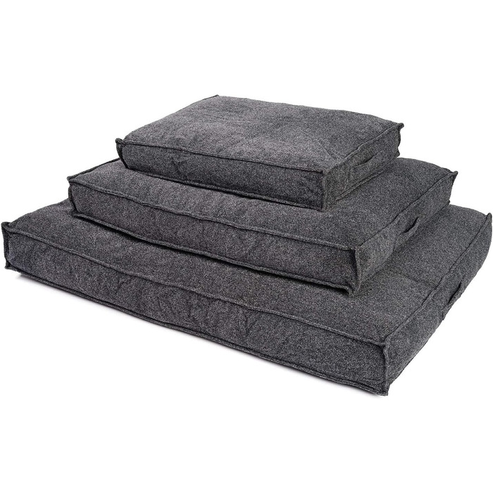 Jammaxx-Pets Преміум подушка для собак, ортопедична, 65x50 см (S), сіра