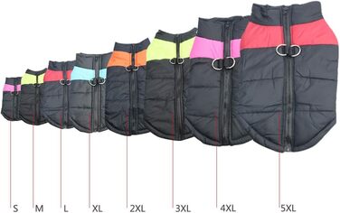 Теплий зимовий одяг для собак Idepet: куртка-мантія, водонепроникна, для маленьких, середніх та великих собак, котів (M, Рожевий)