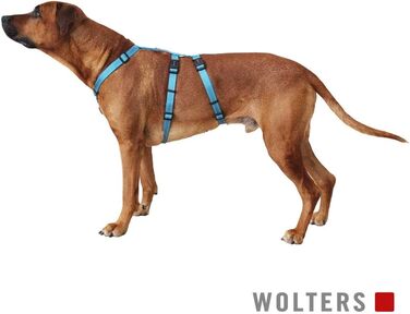 Шлея для собак Wolters Soft & Safe No Escape M 40-50 см, бірюзова