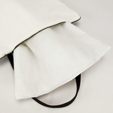 Sleepy Fox® Преміум-дорожнє ліжко для собак - портативний, складаний килимок для годування собак у ресторані з зручними плечовими ременями - красивий та практичний (Новинка! Зшитий стежкою, бежевий, K/M) K/M Новинка! Зшитий стежкою, бежевий