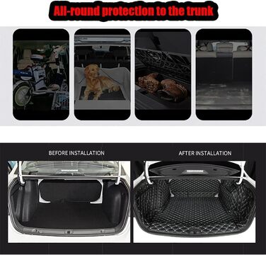 Килимок у багажник для JEEP Renegade 2016-2023, захист від бруду та вологи, з боковим захистом, чорно-бежевий