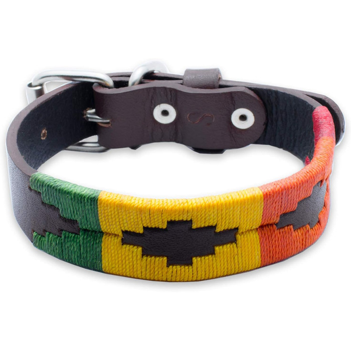 Шкіряний нашийник для собак Gaucho Goods, розмір L, Woodstock